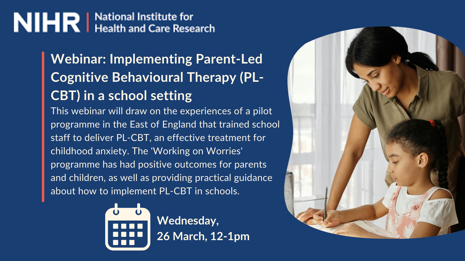 Webinar Parent Led Cognitive Behavioural Therapy Intervention PL CBT 